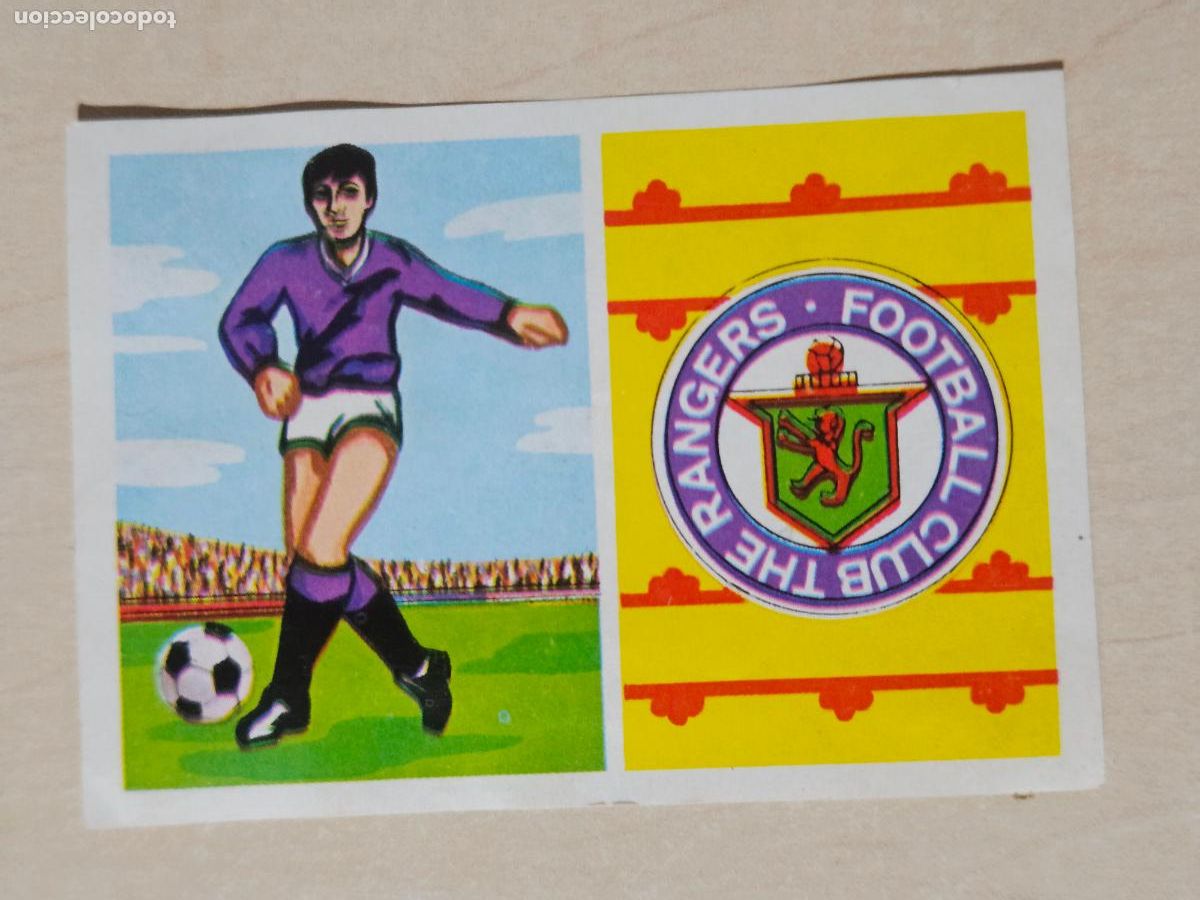 Cromos de f&uacute;tbol: N&ordm; 345 THE RANGERS OF GLASDOW - CAMPEONATO NACIONAL DE LIGA RUIZ ROMERO 1973 - CROMO RECUPERADO