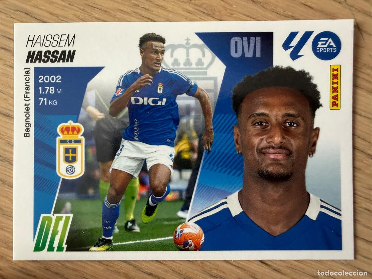 Cromos de f&uacute;tbol: 17 HASSAN REAL OVIEDO 25 26 2025 2026 LIGA EA SPORTS COLECCIONES ESTE SIN PEGAR STICKER