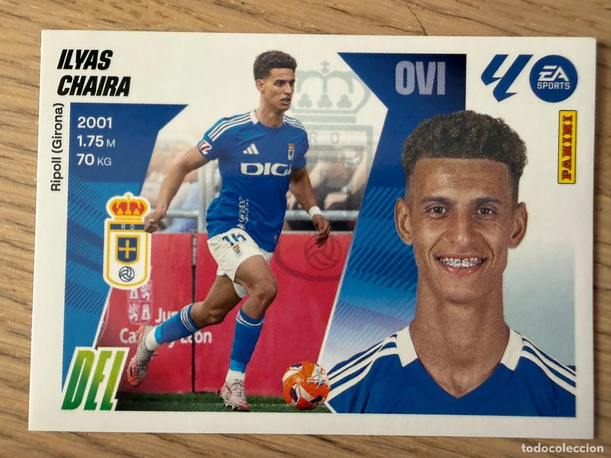 Figurine di Calcio: 18A 18 A ILYAS CHAIRA REAL OVIEDO 25 26 2025 2026 LIGA EA SPORTS COLECCIONES ESTE SIN PEGAR STICKER