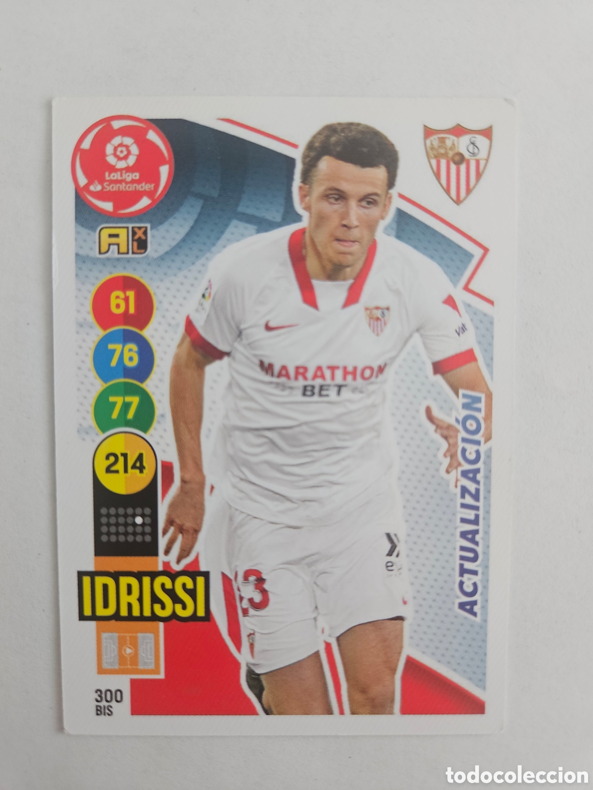 Figurine di Calcio: 300 BIS IDRISSI ACTUALIZACION SEVILLA CROMOS ADRENALYN XL LIGA 2020 2021 20 21