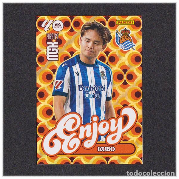 Figurine di Calcio: MEGACRACKS 2026 2027 26 27 PANINI KUBO 384 ENJOY REAL SOCIEDAD ALBUM COLECCI&Oacute;N LIGA MGK