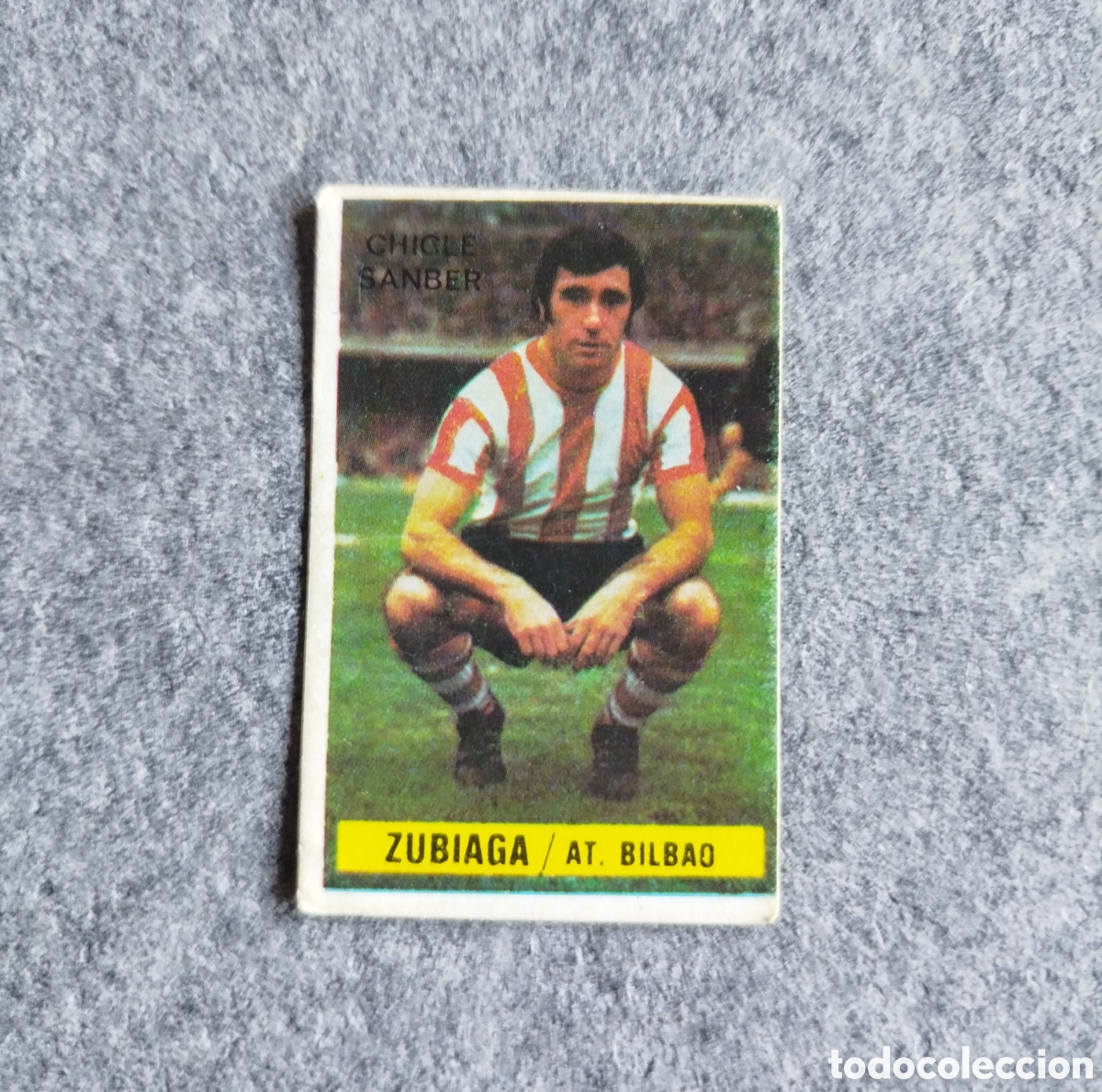 Figurine di Calcio: SIN PEGAR CHICLE SANBER ZUBIAGA ATHLETIC CLUB BILBAO 74 75 1974 1975 ESTE CROMO NUNCA PEGADO