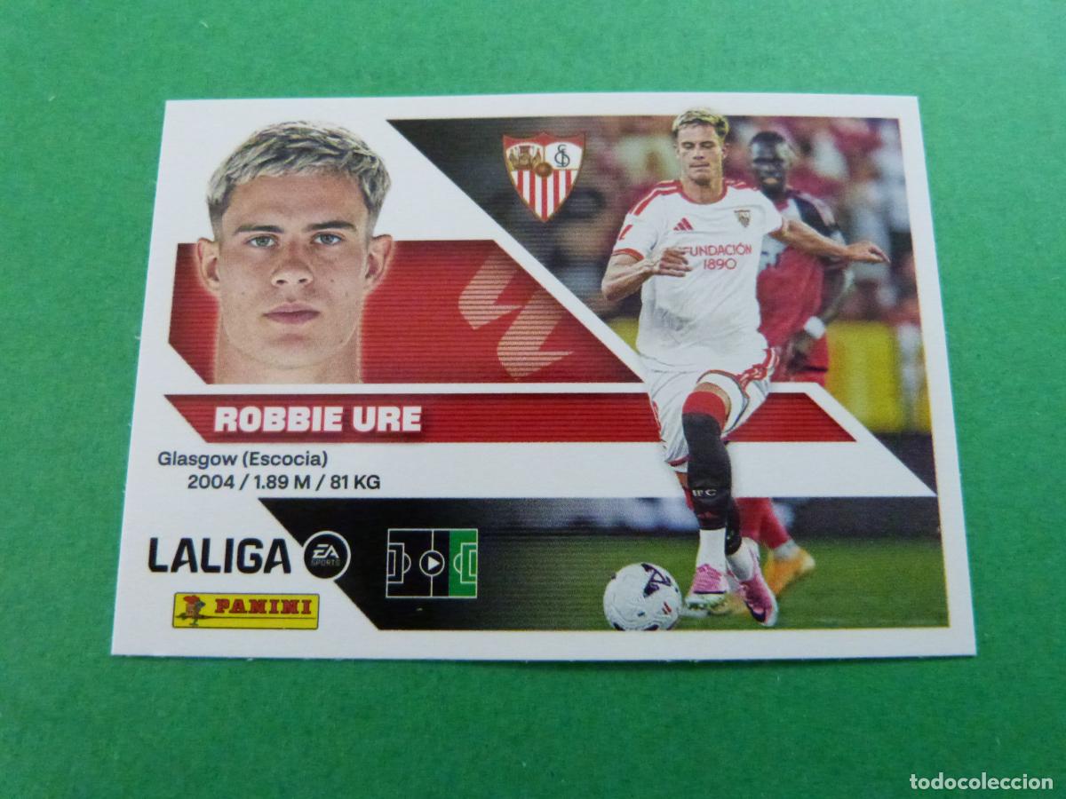 Figurine di Calcio: CROMO FUTBOL ROBBIE URE SEVILLA F.C. SIN PEGAR FICHAJE N&ordm; 25 LIGA ESTE 2026-2027/26-27 PANINI
