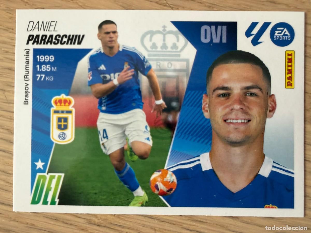 Figurine di Calcio: 19 PARASCHIV REAL OVIEDO 25 26 2025 2026 LIGA EA SPORTS COLECCIONES ESTE SIN PEGAR STICKER