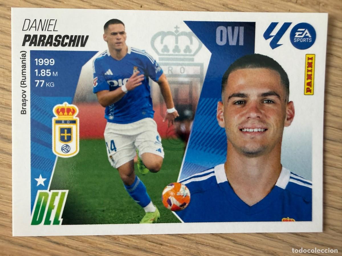 Figurine di Calcio: 19 PARASCHIV REAL OVIEDO 25 26 2025 2026 LIGA EA SPORTS COLECCIONES ESTE SIN PEGAR STICKER