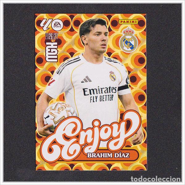 Figurine di Calcio: MEGACRACKS 2026 2027 26 27 PANINI BRAHIM DIAZ 380 ENJOY REAL MADRID ALBUM COLECCI&Oacute;N LIGA MGK