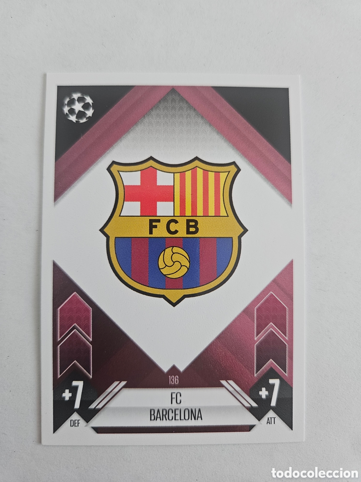 Football Stickers: Match Attax Topps 2024 2025 24 25 - 136 Escudo Barcelona