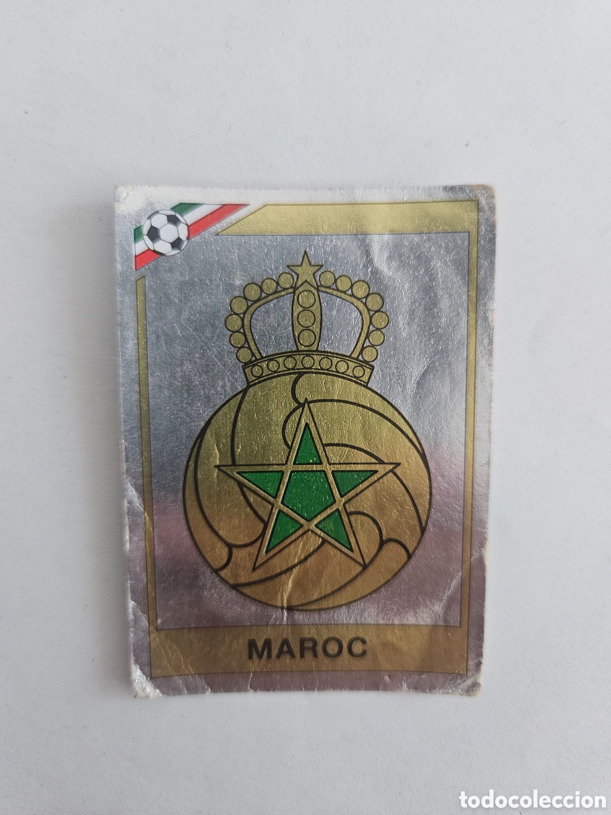 Cromos de f&uacute;tbol: CROMO N&ordm; 418 - ESCUDO MARRUECOS - MUNDIAL M&Eacute;XICO 86 - PANINI. SIN PEGAR NUEVO - WORLD CUP 1986