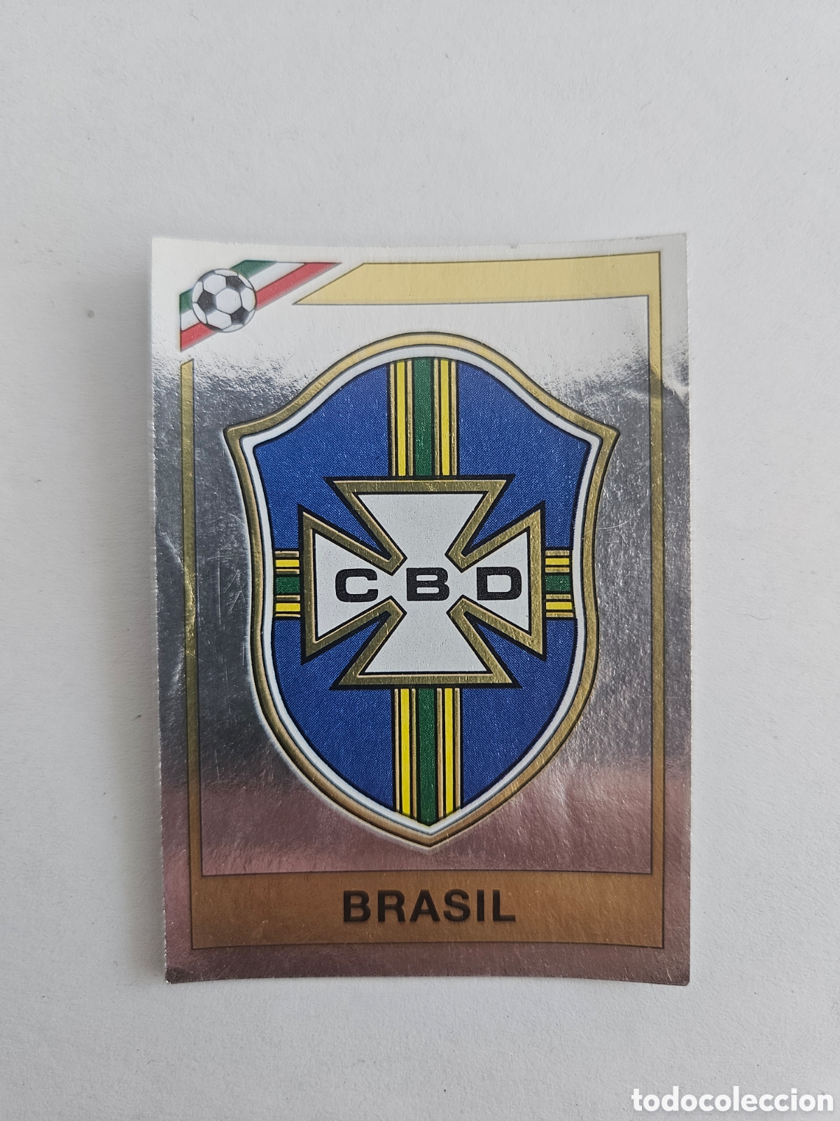 Cromos de f&uacute;tbol: CROMO ALBUM MEXICO 86 PANINI N&ordm; 238 ESCUDO LOGO (BRASIL) - SIN PEGAR - MUNDIAL FUTBOL 1986
