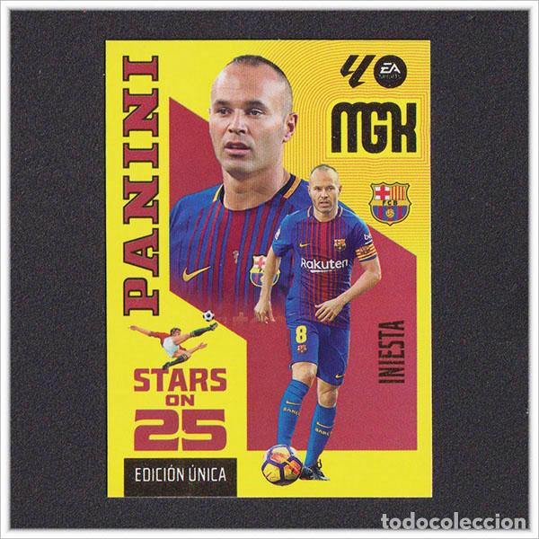 Cromos de f&uacute;tbol: MEGACRACKS 2026 2027 26 27 PANINI INIESTA 434 BARCELONA BAR&Ccedil;A STARS ON 25 EDICI&Oacute;N UNICA LIGA MGK