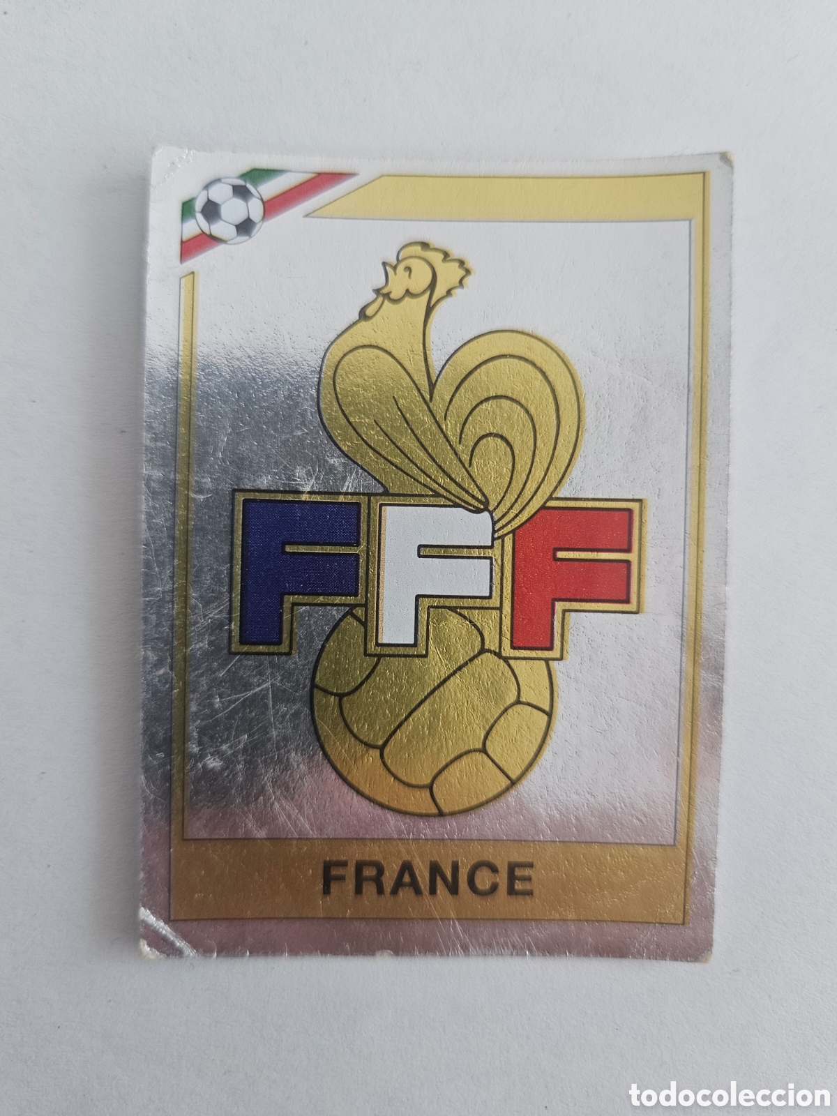Cromos de f&uacute;tbol: ESCUDO 164 FRANCIA M&Eacute;XICO 1986 86 MUNDIAL PANINI NUNCA PEGADO SIN PEGAR