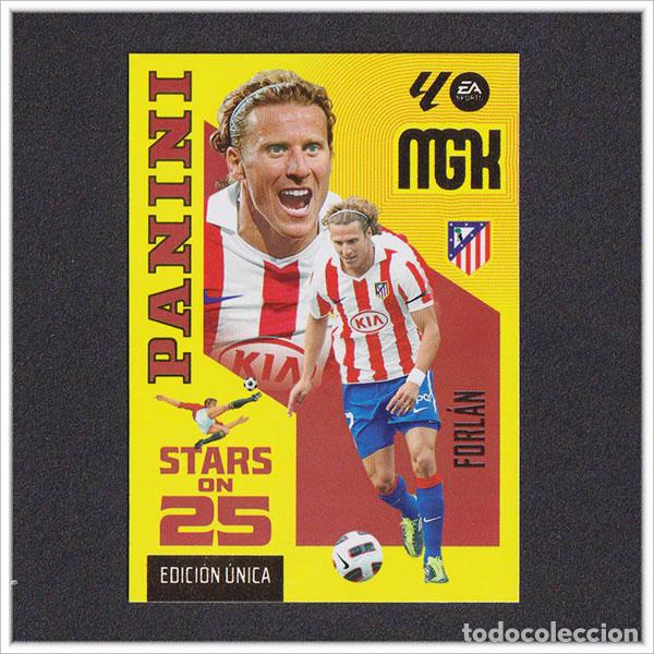 Cromos de Futebol: MEGACRACKS 2026 2027 26 27 PANINI FORLAN 439 STARS ON 25 ATL&Eacute;TICO MADRID EDICI&Oacute;N UNICA LIGA MGK