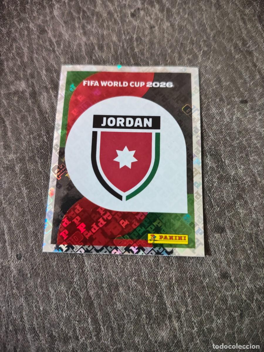 Cromos de f&uacute;tbol: Cromo JOR1 ESCUDO JORDANIA. Colecci&oacute;n FIFA WORLD CUP 2026 PANINI Nuevo
