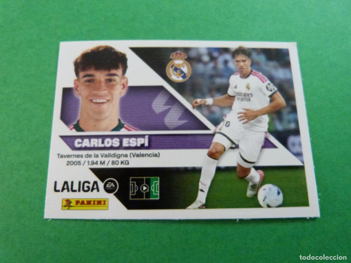 Cromos de f&uacute;tbol: CROMO FUTBOL CARLOS ESP&Iacute; REAL MADRID C.F. COLOCA SIN PEGAR N&ordm; 17 BIS LIGA ESTE 2026-2027/26-27