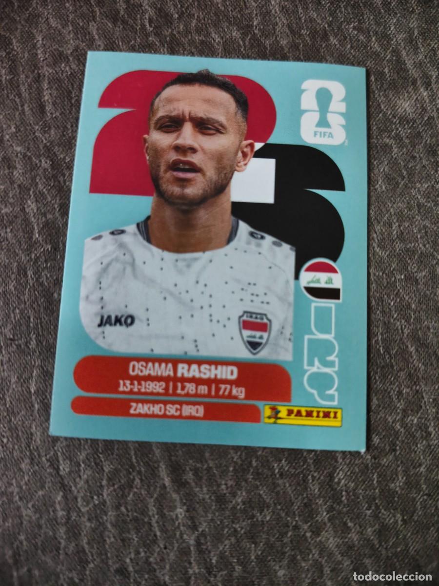 Cromos de f&uacute;tbol: Cromo IRQ17 OSAMA RASHID IRAK. Colecci&oacute;n FIFA WORLD CUP 2026 PANINI Nuevo