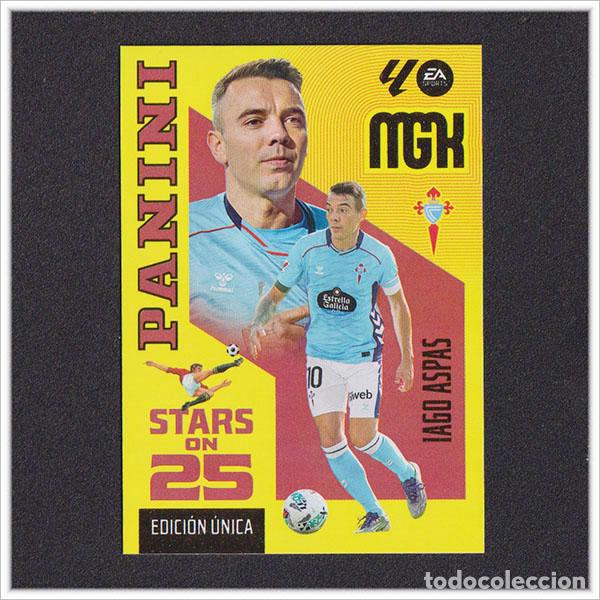 Cromos de f&uacute;tbol: MEGACRACKS 2026 2027 26 27 PANINI IAGO ASPAS 444 STARS ON 25 CELTA DE VIGO LIGA EDICI&Oacute;N UNICA MGK