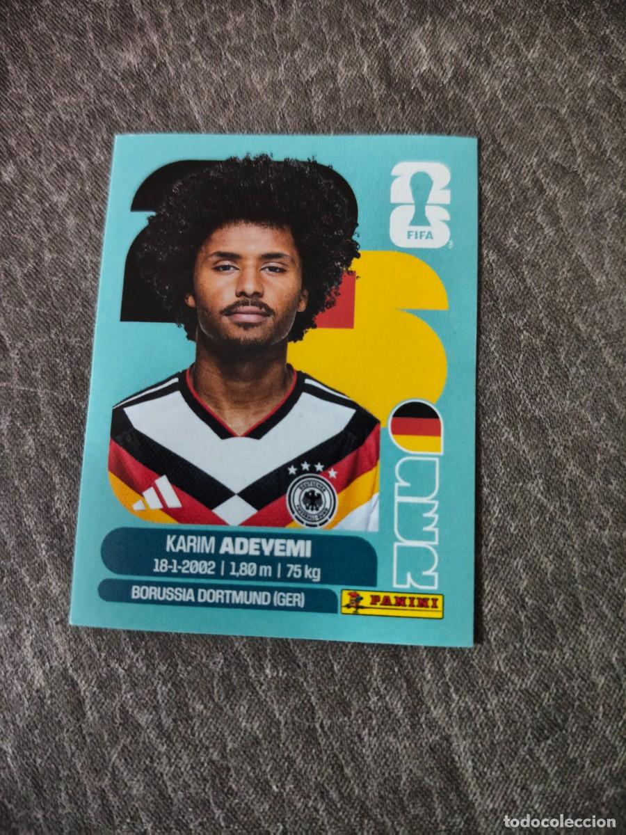 Cromos de f&uacute;tbol: Cromo GER19 KARIM ADEYEMI ALEMANIA. Colecci&oacute;n FIFA WORLD CUP 2026 PANINI Nuevo