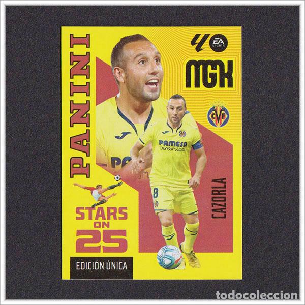 Cromos de f&uacute;tbol: MEGACRACKS 2026 2027 26 27 PANINI SANTI CAZORLA 438 STARS ON 25 VILLARREAL LIGA EDICI&Oacute;N UNICA MGK
