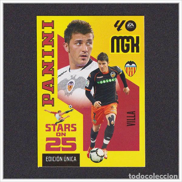 Cromos de f&uacute;tbol: MEGACRACKS 2026 2027 26 27 PANINI DAVID VILLA 435 STARS ON 25 VALENCIA ALBUM LIGA EDICI&Oacute;N UNICA MGK