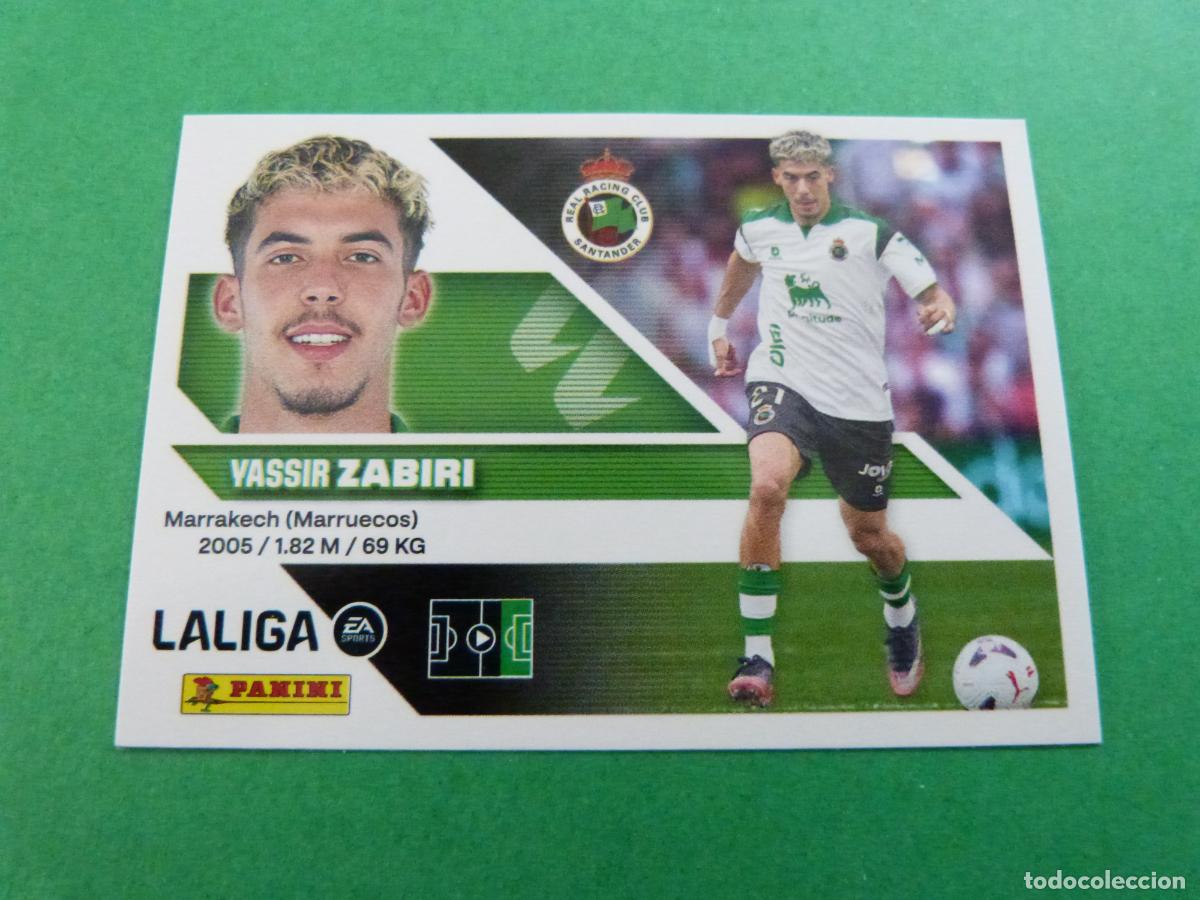 Cromos de f&uacute;tbol: CROMO FUTBOL ZABIRI RACING SANTANDER COLOCA SIN PEGAR N&ordm; 15 BIS 3&ordf; EDICI&Oacute;N LIGA ESTE 2026-2027/26-27