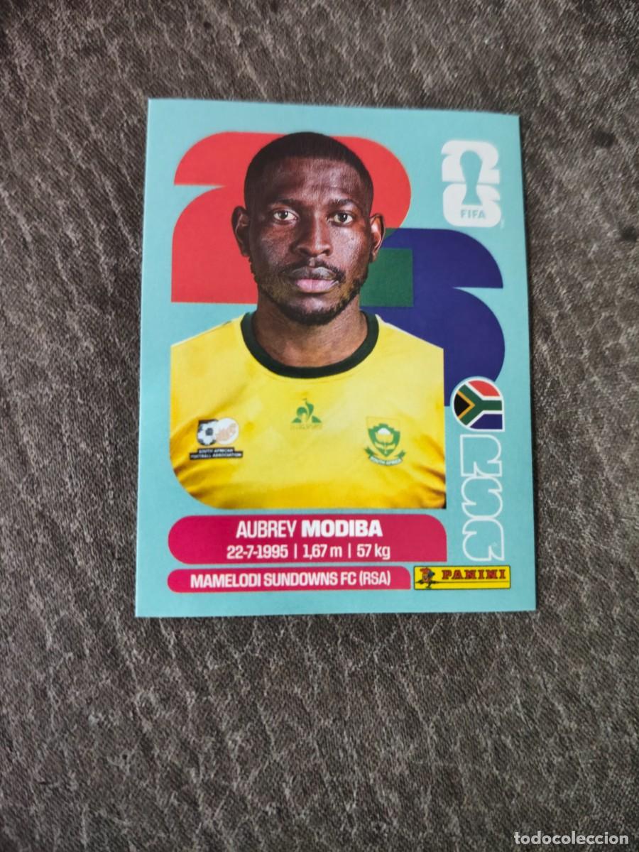 Cromos de f&uacute;tbol: Cromo RSA4 AUBREY MODIBA SUD&Aacute;FRICA. Colecci&oacute;n FIFA WORLD CUP 2026 PANINI Nuevo