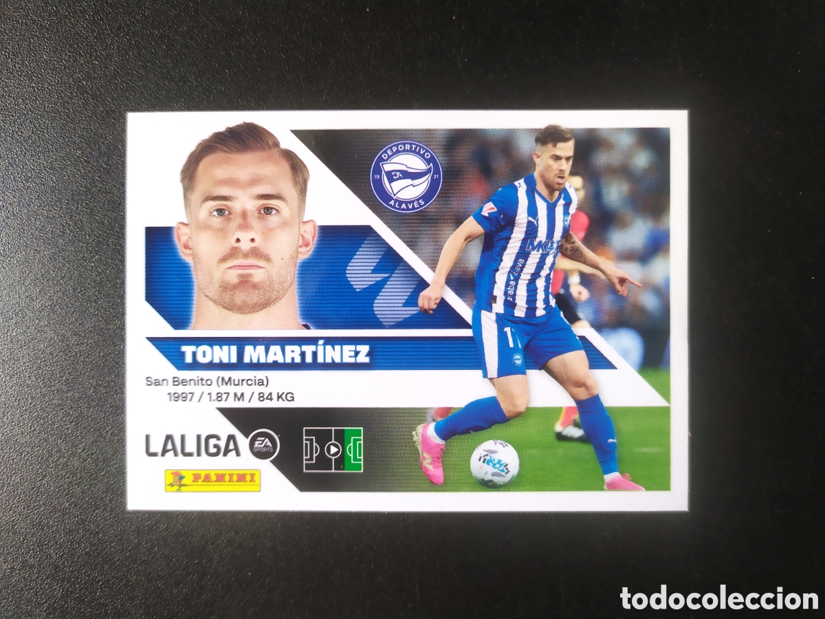 Cromos de f&uacute;tbol: Liga este 2026 2027 26 27 panini Toni Mart&iacute;nez n&deg; 19 Alav&eacute;s