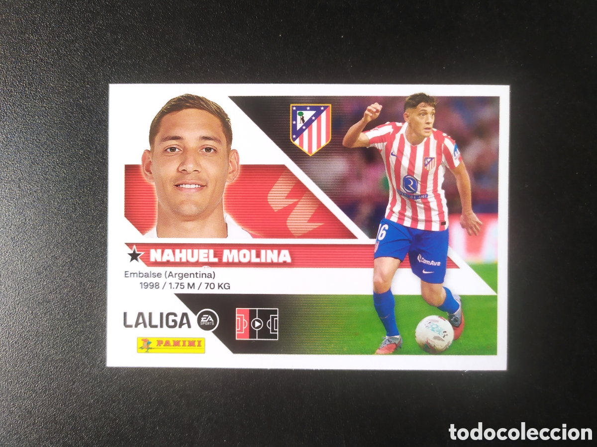 Cromos de f&uacute;tbol: Liga este 2026 2027 26 27 panini Nahuel Molina n&deg; 6 Atl&eacute;tico Madrid