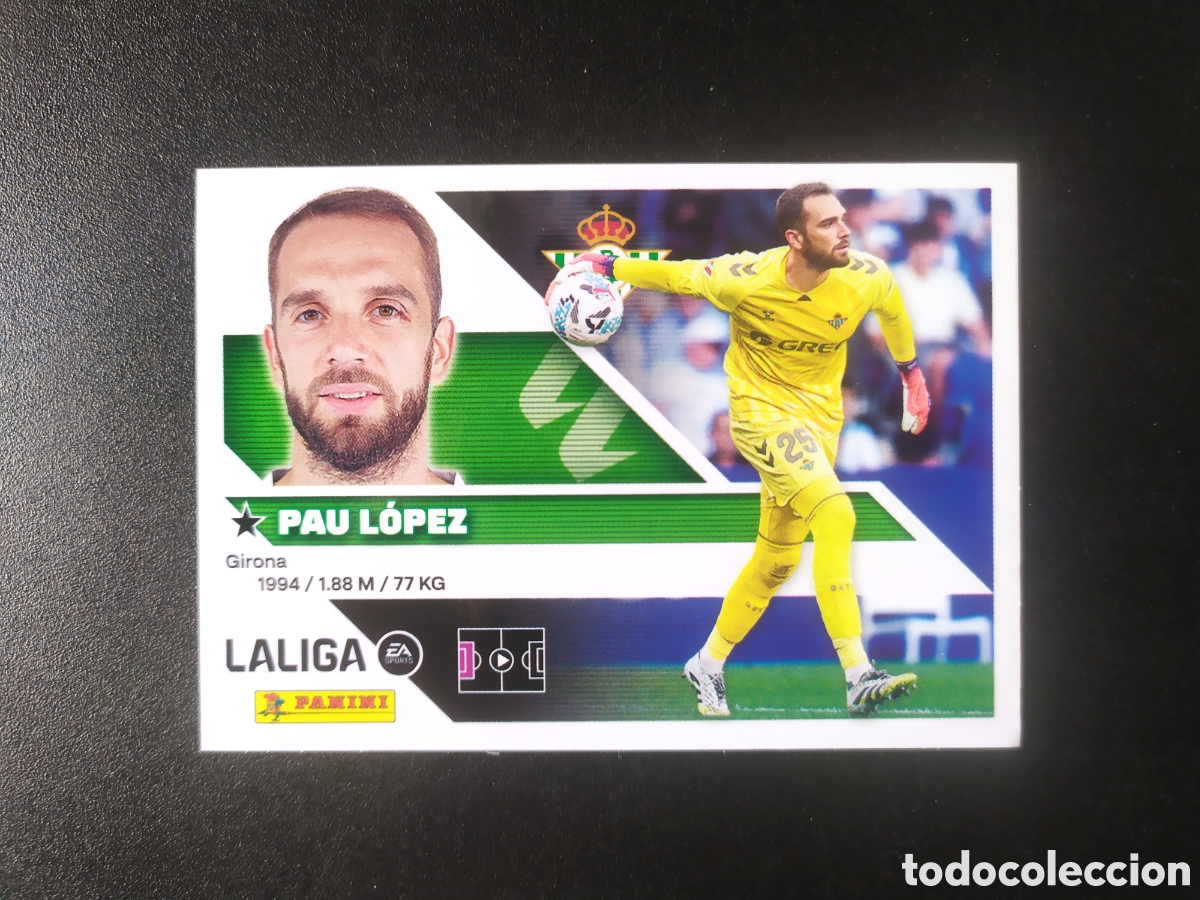 Figurine di Calcio: Liga este 2026 2027 26 27 panini Pau L&oacute;pez n&deg; 4 Real Betis