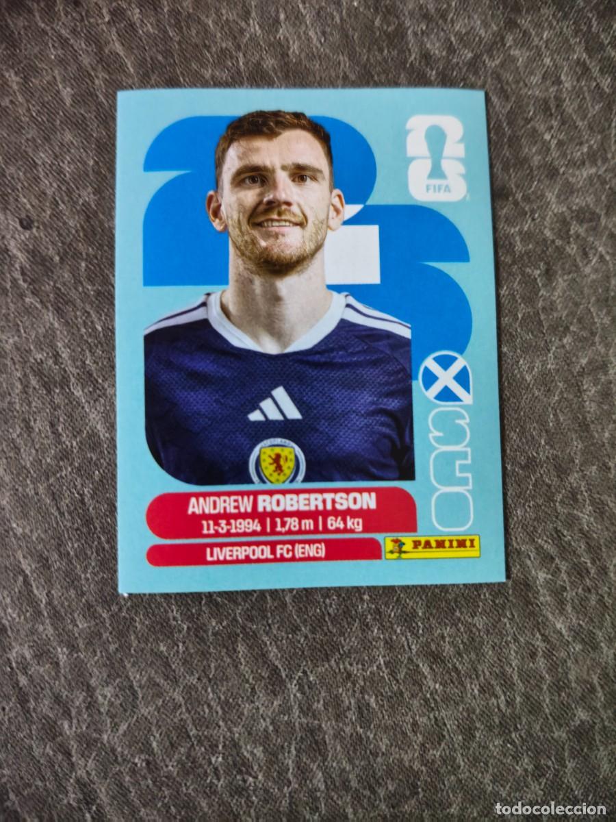 Figurine di Calcio: Cromo SCO6 ANDREW ROBERTSON ESCOCIA. Colecci&oacute;n FIFA WORLD CUP 2026 PANINI Nuevo