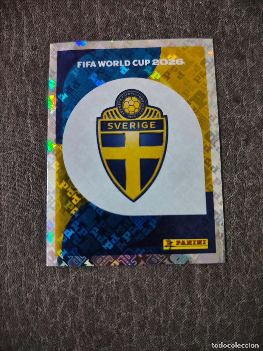 Cromos de f&uacute;tbol: Cromo SWE1 ESCUDO SUECIA. Colecci&oacute;n FIFA WORLD CUP 2026 PANINI Nuevo