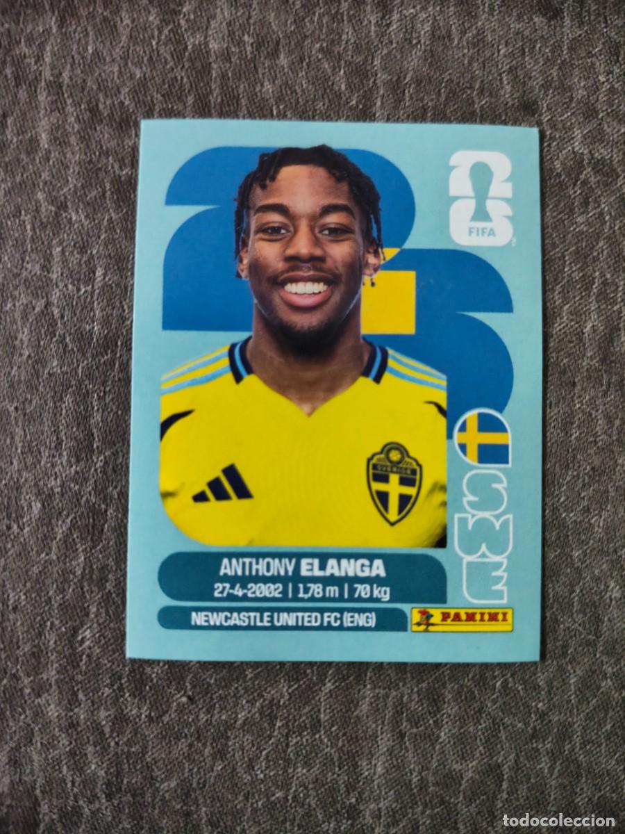 Cartes &agrave; collectionner de Football: Cromo SWE18 ANTHONY ELANGA SUECIA. Colecci&oacute;n FIFA WORLD CUP 2026 PANINI Nuevo