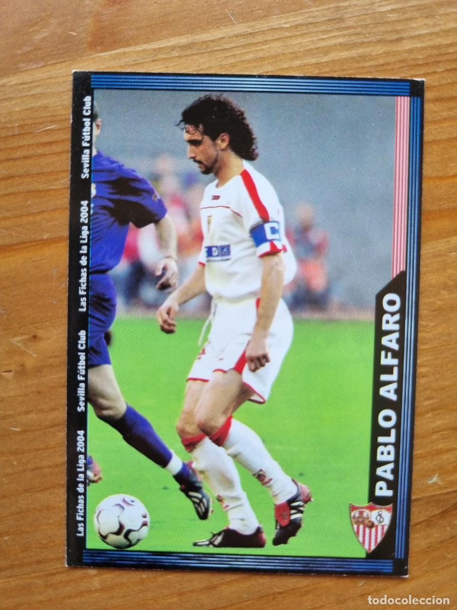 Cromos de f&uacute;tbol: 251 PABLO ALFARO (Sevilla FC). Las Fichas de la Liga 2003 2004 03 04 (Mundicromo)