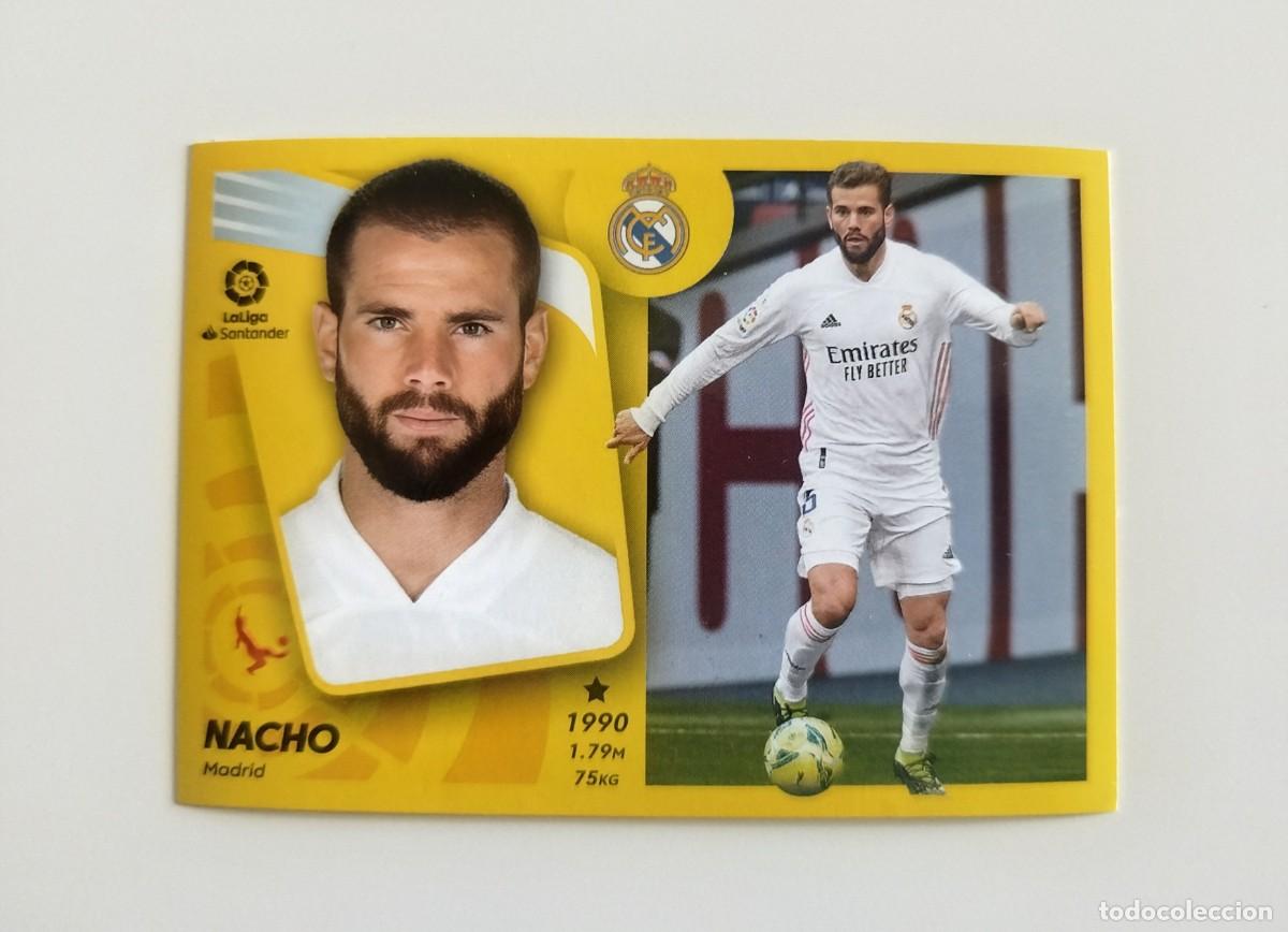 Cromos de f&uacute;tbol: Nacho 9 SIN PEGAR NUNCA PEGADO Real Madrid CF Liga Ediciones Este 21 22 / 2021 2022