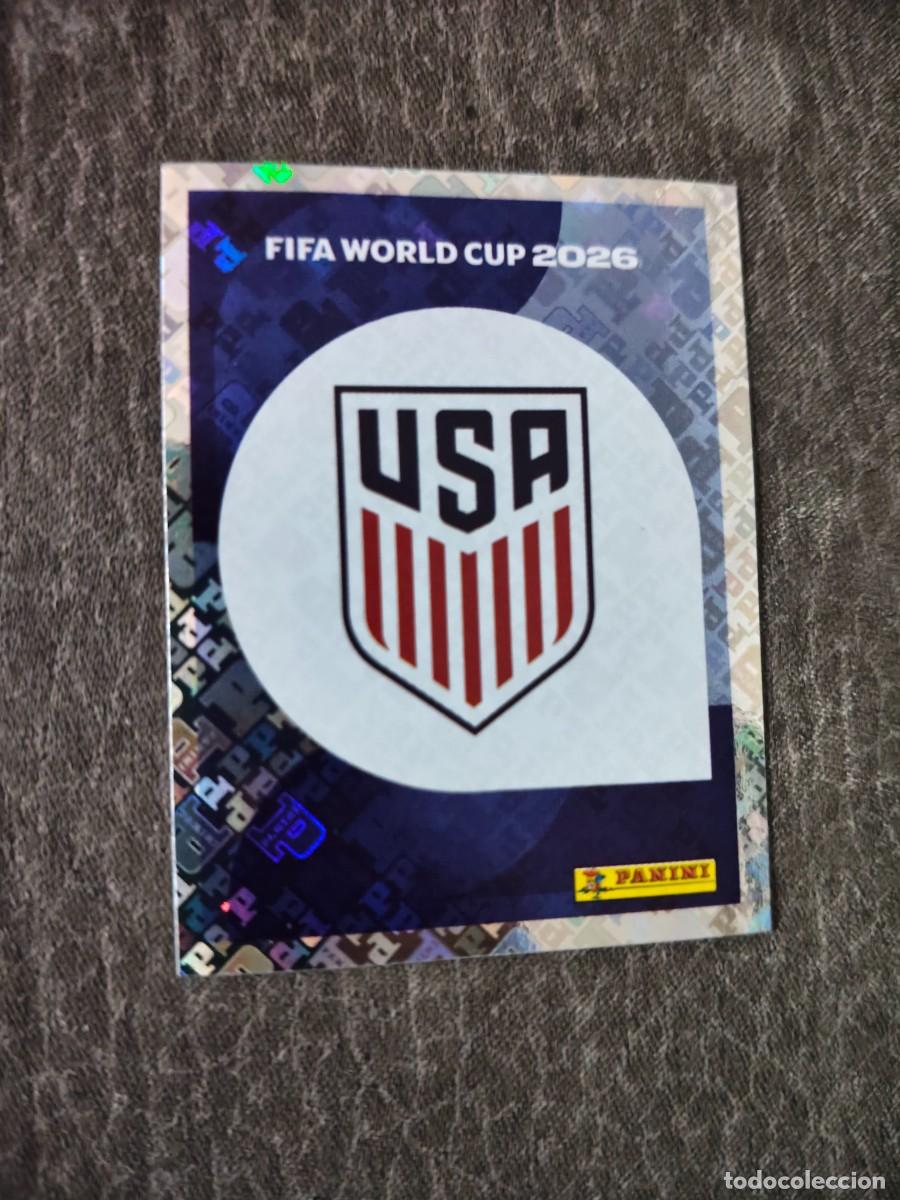 Cromos de f&uacute;tbol: Cromo USA1 ESCUDO ESTADOS UNIDOS. Colecci&oacute;n FIFA WORLD CUP 2026 PANINI Nuevo