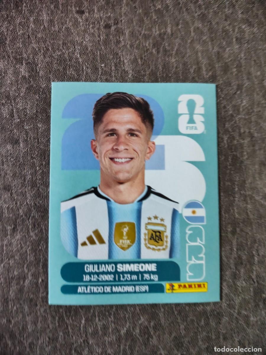 Cromos de f&uacute;tbol: Cromo ARG20 GIULIANO SIMEONE ARGENTINA. Colecci&oacute;n FIFA WORLD CUP 2026 PANINI Nuevo