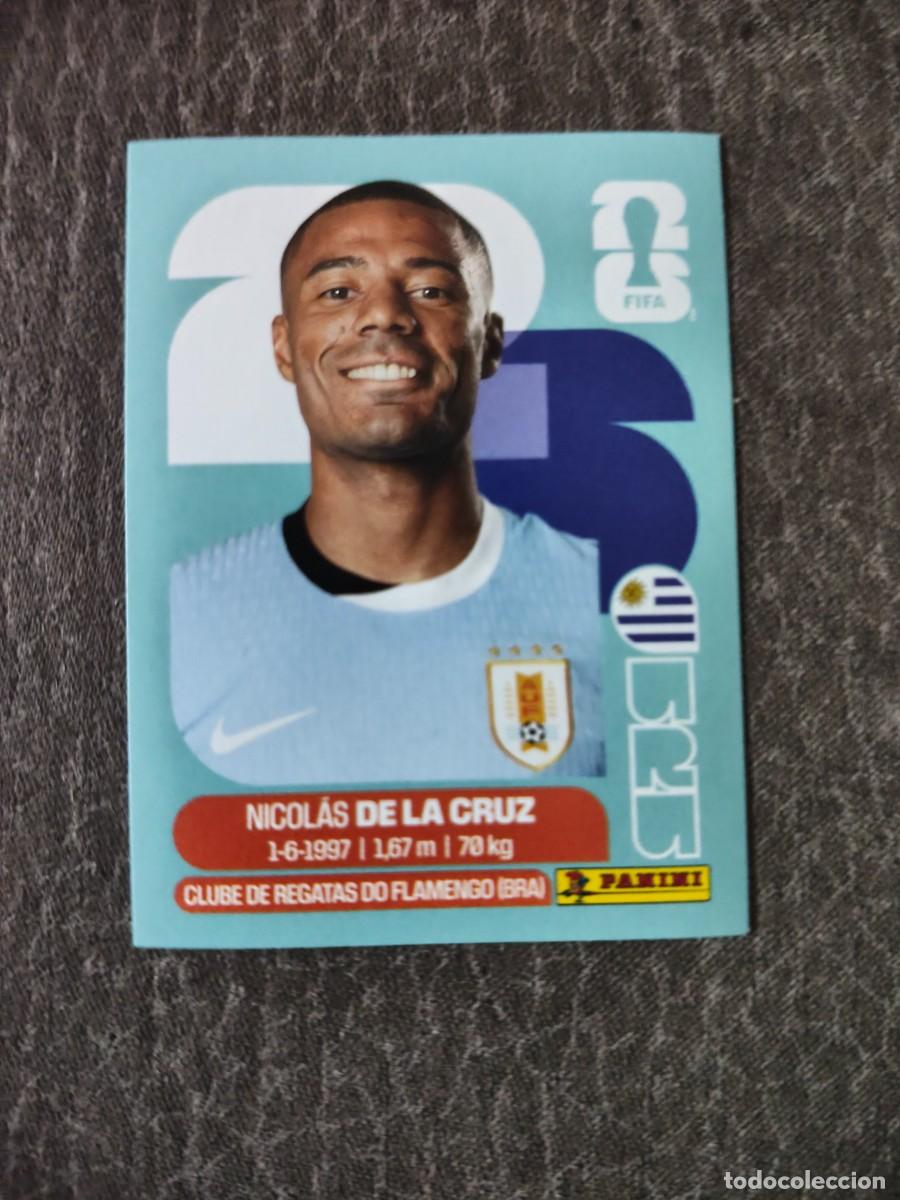 Cromos de f&uacute;tbol: Cromo URU15 NICOL&Aacute;S DE LA CRUZ URUGUAY. Colecci&oacute;n FIFA WORLD CUP 2026 PANINI Nuevo