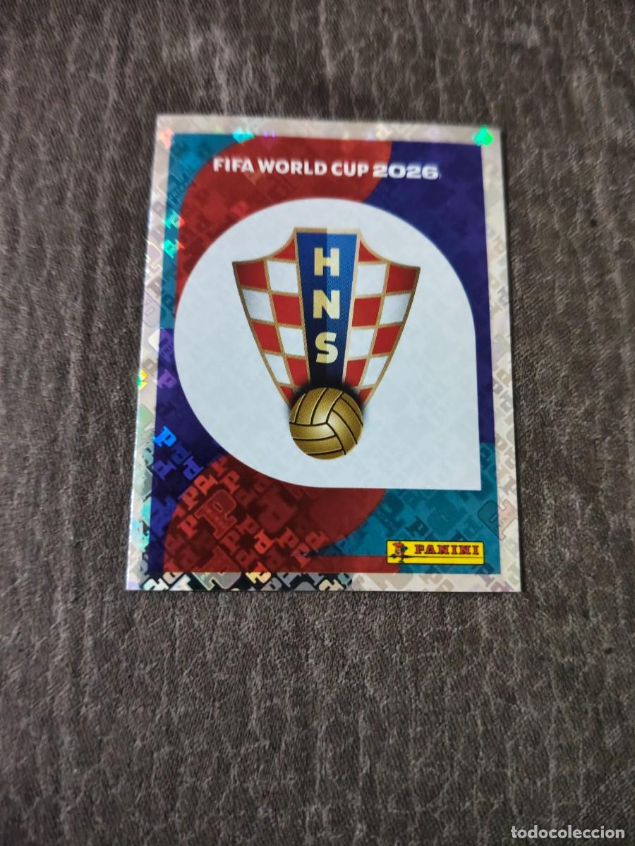 Cromos de f&uacute;tbol: Cromo CRO1 ESCUDO CROACIA. Colecci&oacute;n FIFA WORLD CUP 2026 PANINI Nuevo