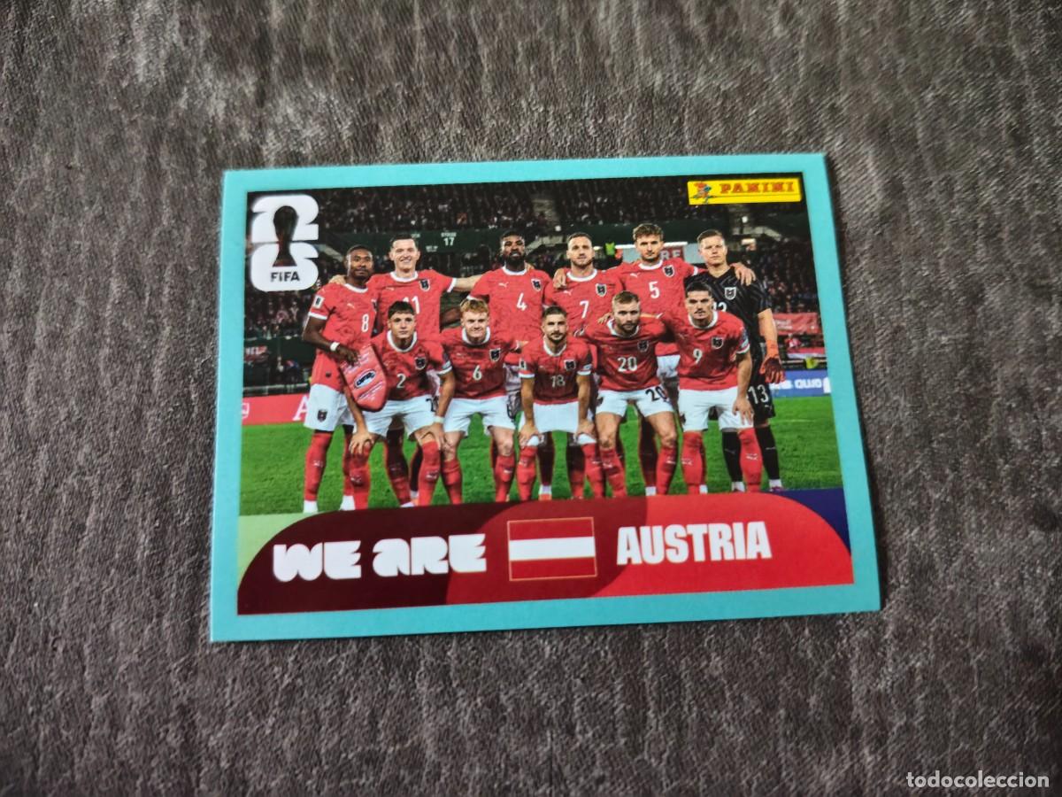 Cromos de f&uacute;tbol: Cromo AUT13 WE ARE AUSTRIA. Colecci&oacute;n FIFA WORLD CUP 2026 PANINI Nuevo