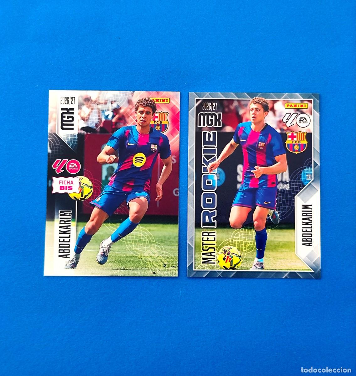 Cromos de f&uacute;tbol: Megacracks 2026 2027 / 26 27 Abdelkarim Master Rookie 406 - Ficha Bis 90 Bis Barcelona