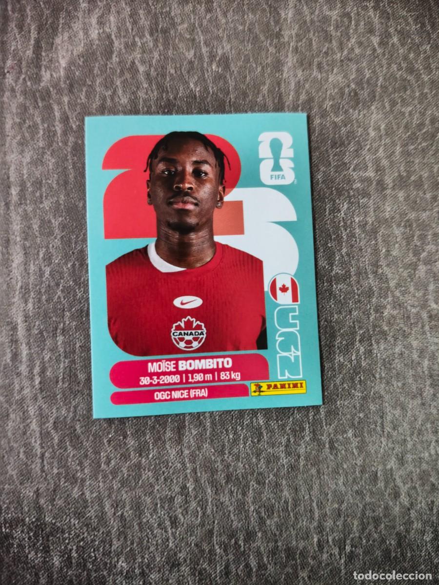 Cromos de f&uacute;tbol: Cromo CAN8 MO&Iuml;SE BOMBITO CANAD&Aacute;. Colecci&oacute;n FIFA WORLD CUP 2026 PANINI Nuevo