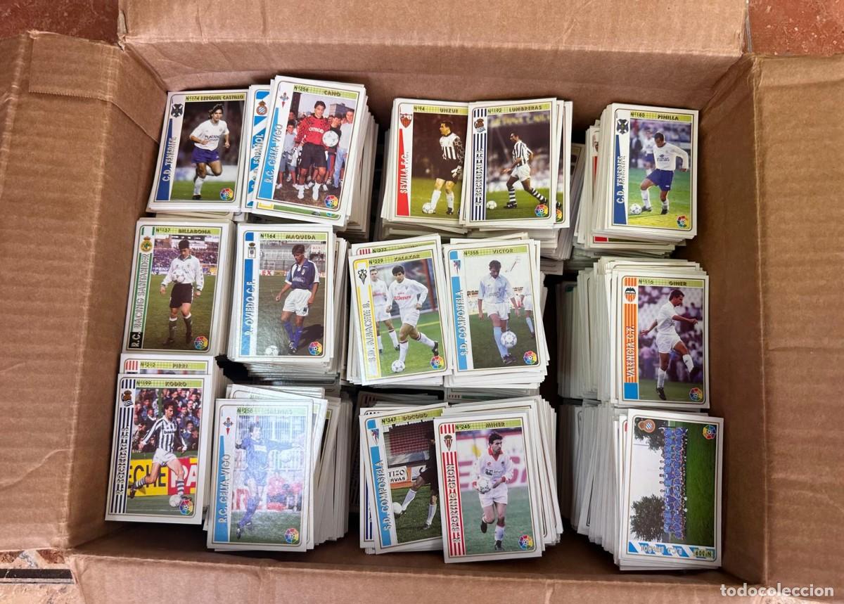 Fu&szlig;ball-Sticker: Caja de 10 kg Mundicromo 1994 95 Cromos basicos Primera Edicion No FC Barcelona ni Real Madrid