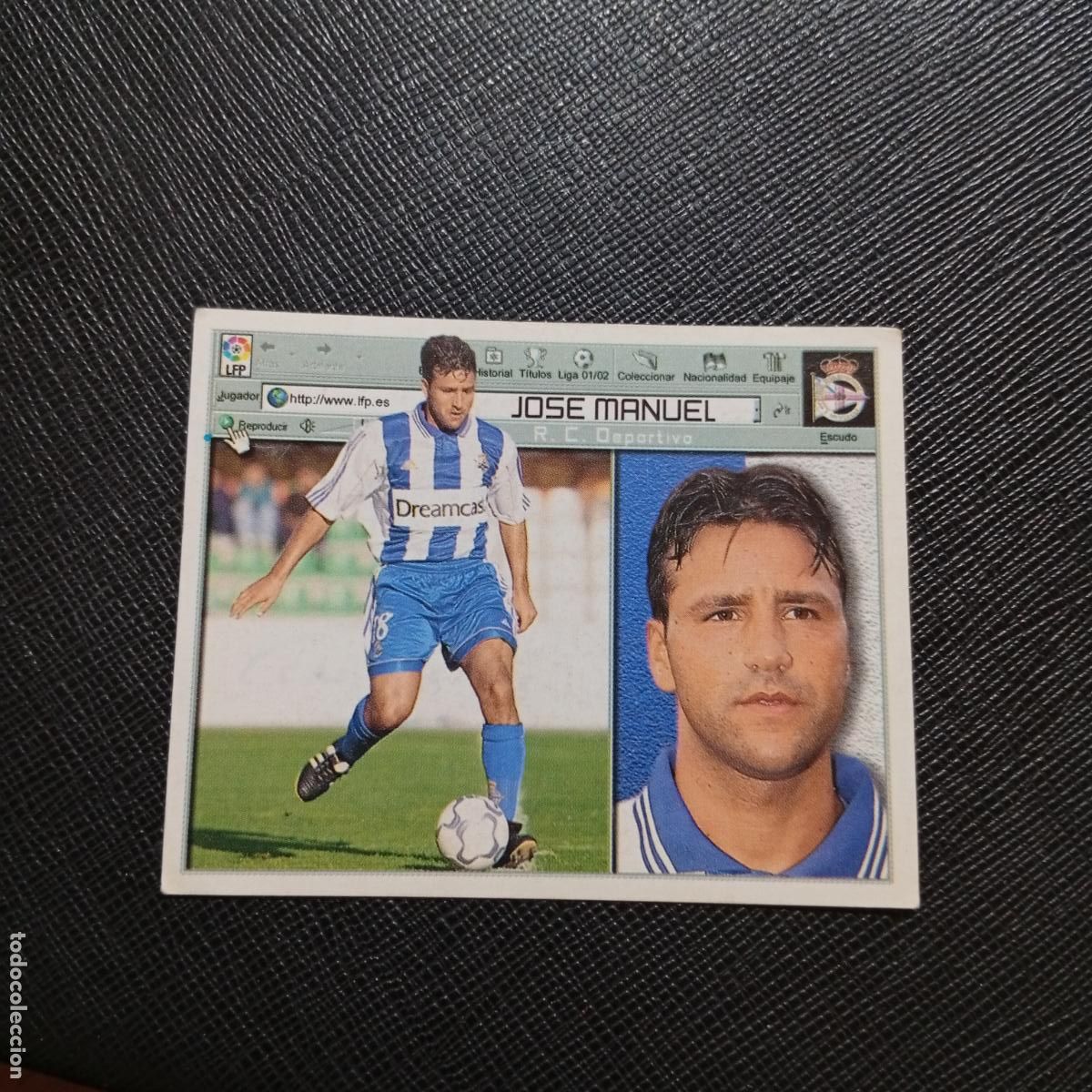 Cromos de f&uacute;tbol: JOSE MANUEL DEPORTIVO ESTE 2001 2002 CROMO FUTBOL 01 02 LIGA - SIN PEGAR - A216 PG370