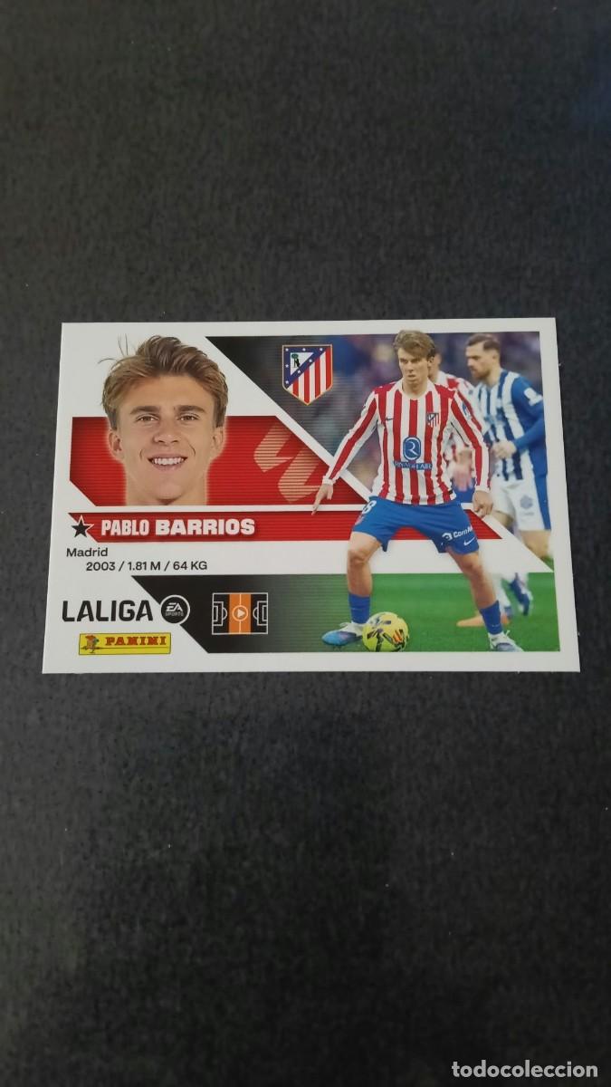 Cromos de f&uacute;tbol: Pablo Barrios Liga Este 26 27 2026 2027 Atletico de Madrid