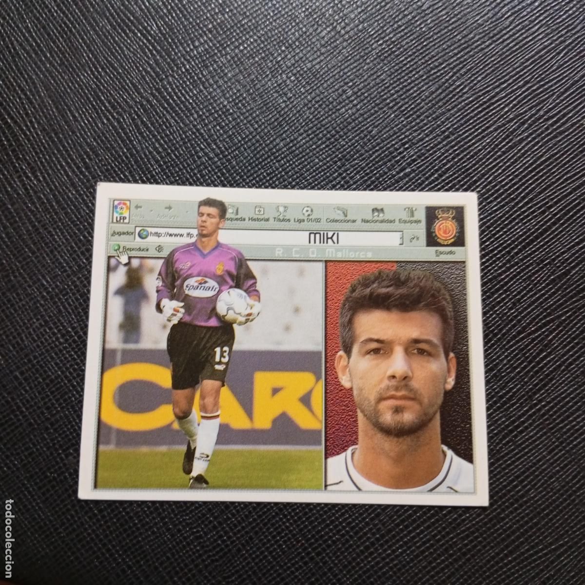 Cromos de f&uacute;tbol: MIKI MALLORCA ESTE 2001 2002 CROMO FUTBOL 01 02 LIGA - SIN PEGAR - A216 PG370