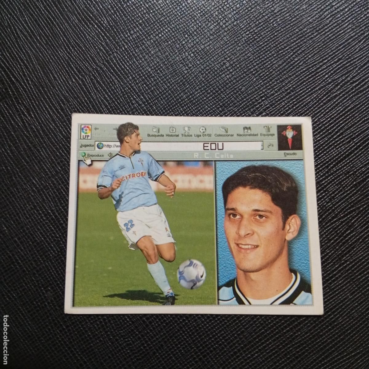 Cromos de f&uacute;tbol: EDU CELTA ESTE 2001 2002 CROMO FUTBOL 01 02 LIGA - SIN PEGAR - A216 PG370