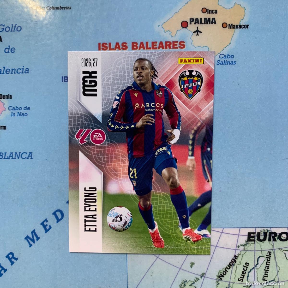 Cromos de f&uacute;tbol: Etta Eyong n&uacute;mero 216 del Levante megacracks 26-27 2026-2027