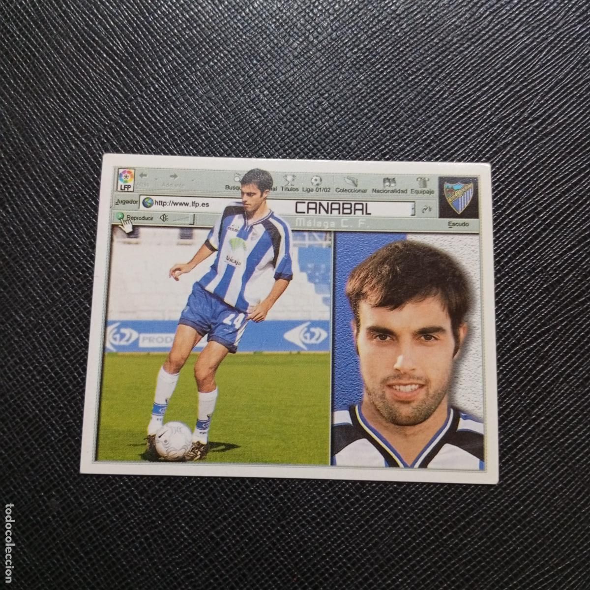 Fu&szlig;ball-Sticker: CANABAL MALAGA ESTE 2001 2002 CROMO FUTBOL 01 02 LIGA - SIN PEGAR - A216 PG379