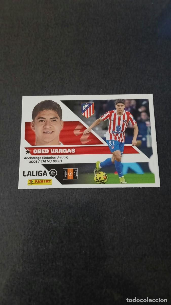 Cromos de f&uacute;tbol: Obed Vargas Liga Este 26 27 2026 2027 Atletico de Madrid