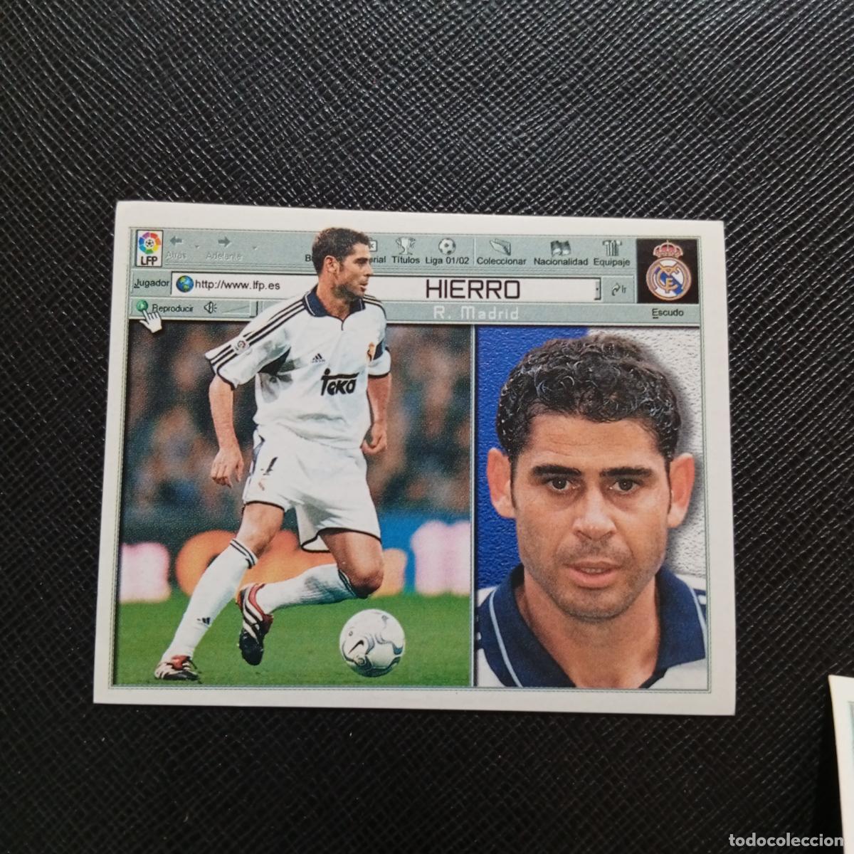 Cromos de f&uacute;tbol: HIERRO REAL MADRID ESTE 2001 2002 CROMO FUTBOL 01 02 LIGA - SIN PEGAR - A216 PG379