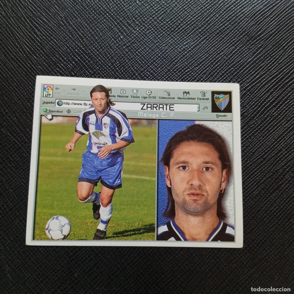 Cromos de f&uacute;tbol: ZARATE MALAGA ESTE 2001 2002 CROMO FUTBOL 01 02 LIGA - SIN PEGAR - A216 PG379